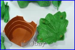 Vintage 1974 Weebles Tarzan Jungle Hut With Original Box, Tarzan & Monkey Figs