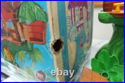 Vintage 1974 Weebles Tarzan Jungle Hut With Original Box, Tarzan & Monkey Figs