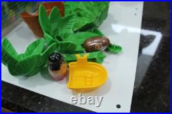 Vintage 1974 Weebles Tarzan Jungle Hut With Original Box, Tarzan & Monkey Figs