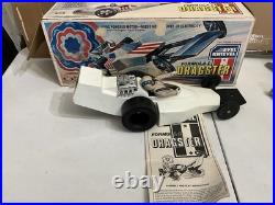 Vintage 1975 Ideal Toys Evel Knievel Formula 1 Dragster & Figure With Box
