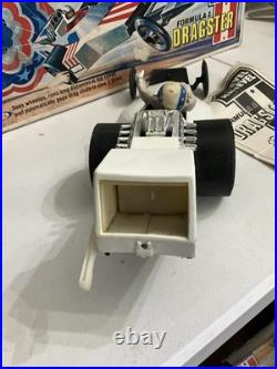 Vintage 1975 Ideal Toys Evel Knievel Formula 1 Dragster & Figure With Box