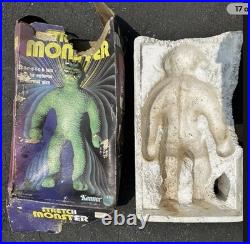 Vintage 1977 Kenner Stretch Monster Action Toy destroyed body & box $350 firm