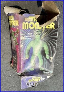 Vintage 1977 Kenner Stretch Monster Action Toy destroyed body & box $350 firm