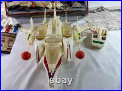 Vintage 1977 Mego Micronauts Battle Cruiser Playset Incomplete 3 Figures Boxed