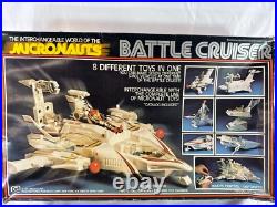 Vintage 1977 Mego Micronauts Battle Cruiser Playset Incomplete 3 Figures Boxed
