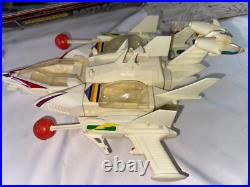 Vintage 1977 Mego Micronauts Battle Cruiser Playset Incomplete 3 Figures Boxed