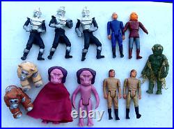 Vintage 1978 Battlestar Galactica Action Figure Toy Lot Cylon Starbuck Daggit