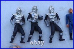 Vintage 1978 Battlestar Galactica Action Figure Toy Lot Cylon Starbuck Daggit