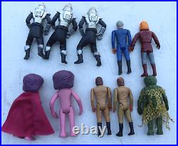 Vintage 1978 Battlestar Galactica Action Figure Toy Lot Cylon Starbuck Daggit