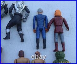 Vintage 1978 Battlestar Galactica Action Figure Toy Lot Cylon Starbuck Daggit