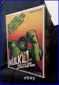 Vintage 1978 Incredible Hulk Action Toy Figure Rage Cage Doll By Funstuf