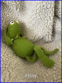 Vintage 1979 KERMIT THE FROG 864 Muppet Sad Beanbag Plush Fisher Price Toy