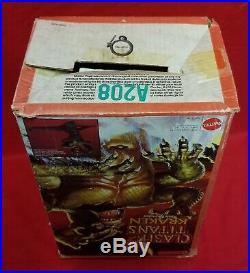Vintage 1980 Mattel Clash of the Titans Kraken Sea Monster Toy Figure with Box