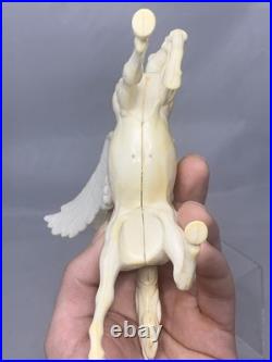 Vintage 1980 Mattel MGM Clash of the Titans Pegasus Horse Toy with Rubber Wings