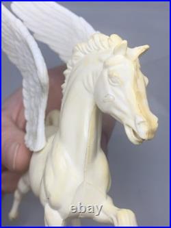 Vintage 1980 Mattel MGM Clash of the Titans Pegasus Horse Toy with Rubber Wings