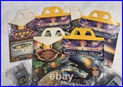 Vintage 1980 McDonald's Star Trek Collectibles Lot of MIP toys with 3 Boxes RARE