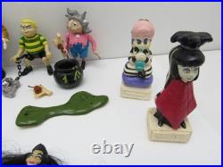 Vintage 1980's 90s Action Figures + Acc Addams MYSTERIA Biker Mice BeetleJuice