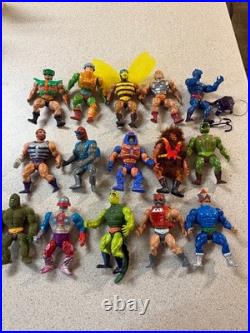 Vintage 1980's Mattel He-Man Masters of the Universe Action Figure Toy Lot OF 15