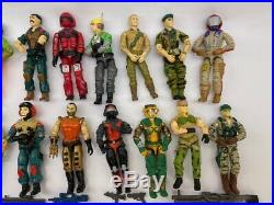 Vintage 1980s G. I. Joe Toy- LOT of 16 Figures- With, Parts, Guns & Accessories