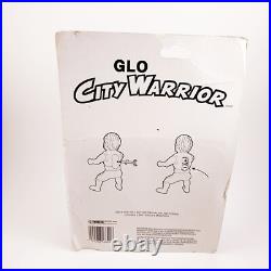 Vintage 1980s Glo City Warrior Figure Soma MOC Street Figher KO Action Hero Line