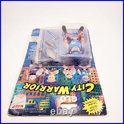 Vintage 1980s Glo City Warrior Figure Soma MOC Street Figher KO Action Hero Line