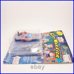 Vintage 1980s Glo City Warrior Figure Soma MOC Street Figher KO Action Hero Line