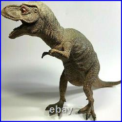 Vintage 1980s Large 11x14 TYRANNOSAURUS REX T-REX PVC Dinosaur Toy Figure China