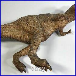 Vintage 1980s Large 11x14 TYRANNOSAURUS REX T-REX PVC Dinosaur Toy Figure China