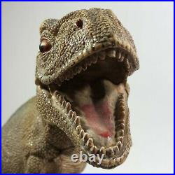 Vintage 1980s Large 11x14 TYRANNOSAURUS REX T-REX PVC Dinosaur Toy Figure China