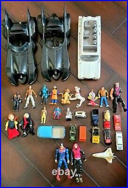 Vintage 1980s toy action figure lot Hotwheels Matchbox Batman Ghostbusters