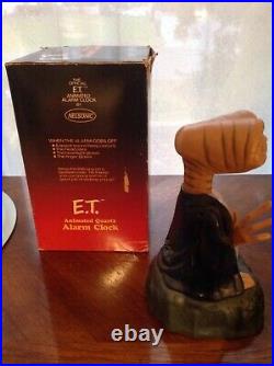 Vintage 1982 E. T Official Animated Alarm Clock Extra Terrestrial Nelsonic ET toy