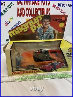 Vintage 1982 MAGNUM PI Ferrari & Figure LJN Toys, LTD Rare TOM SELLECK TV Nice