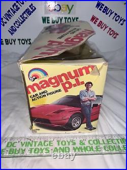 Vintage 1982 MAGNUM PI Ferrari & Figure LJN Toys, LTD Rare TOM SELLECK TV Nice