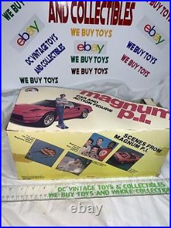 Vintage 1982 MAGNUM PI Ferrari & Figure LJN Toys, LTD Rare TOM SELLECK TV Nice