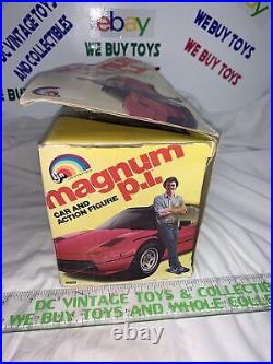 Vintage 1982 MAGNUM PI Ferrari & Figure LJN Toys, LTD Rare TOM SELLECK TV Nice