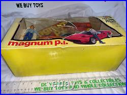 Vintage 1982 MAGNUM PI Ferrari & Figure LJN Toys, LTD Rare TOM SELLECK TV Nice