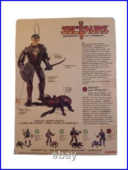 Vintage 1984 Coleco SECTAURS Warriors of Symbion SKITO and TOXCID action figure