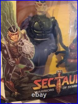 Vintage 1984 Coleco SECTAURS Warriors of Symbion SKITO and TOXCID action figure