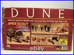 Vintage 1984 DUNE Spice Scout Vehicle LJN Unassembled Sealed Parts with Box B17