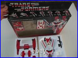 Vintage 1984 G1 Transformer Autobot Air Guardian Jetfire Hasbro Toy In Box