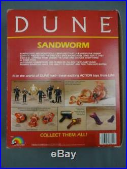 Vintage 1984 LJN DUNE Movie Sandworm Toy Monster Action Figure Sealed VG Cond