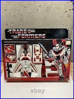 Vintage 1984 Transformers G1 Jetfire 100% Complete In Box Wow Toy is Mint