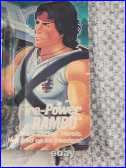 Vintage 1985/1986 Coleco Fire-Power Rambo A. F. Rambo The Force of Freedom