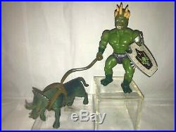 Vintage 1985 Defenders of the Planets by Sparkle Toy, Lot of 4 Figures & 3 Beast