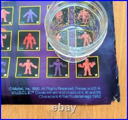 Vintage 1985 Mattel M. U. S. C. L. E Muscle Men Toy Figurine Poster COLLECTIBLE