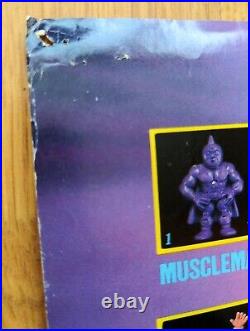Vintage 1985 Mattel M. U. S. C. L. E Muscle Men Toy Figurine Poster COLLECTIBLE