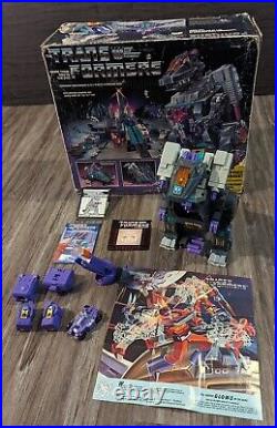 Vintage 1986 G1 Transformers Trypticon Action Figure Hasbro In Box Toy