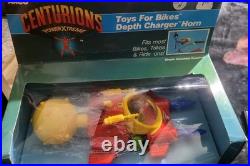 Vintage 1986 Kenner Centurions Depth Charger Bike Horn Toy CIB Sealed box, Rare