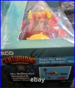 Vintage 1986 Kenner Centurions Depth Charger Bike Horn Toy CIB Sealed box, Rare