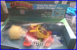Vintage 1986 Kenner Centurions Depth Charger Bike Horn Toy CIB Sealed box, Rare